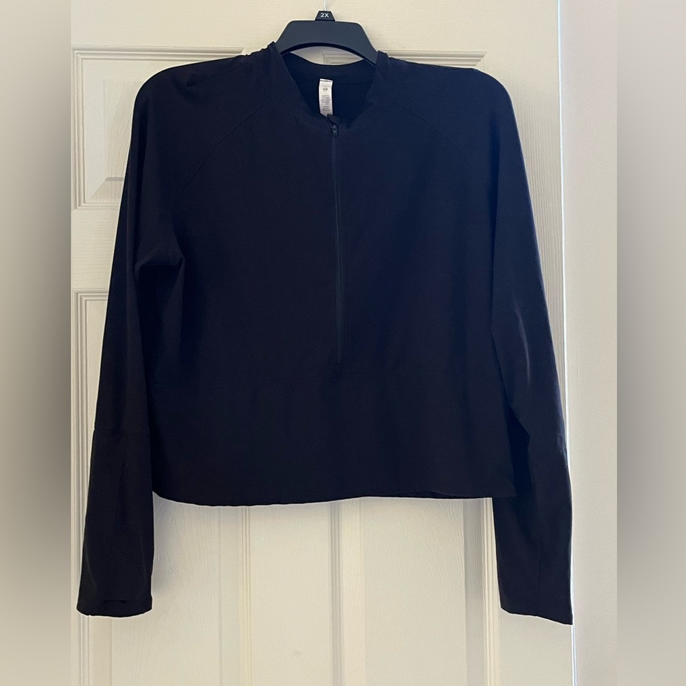 NWOT Rae Mode - Black Buttery Soft Long Sleeve Athletic Top Womans 3XL